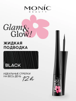 Monic Beauty подводка для глаз Glam & Glow! 4.5ml black