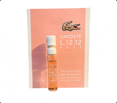 Eau De Lacoste L.12.12 Rose Sparkling (т. в.) edt 2ml пробирка ж