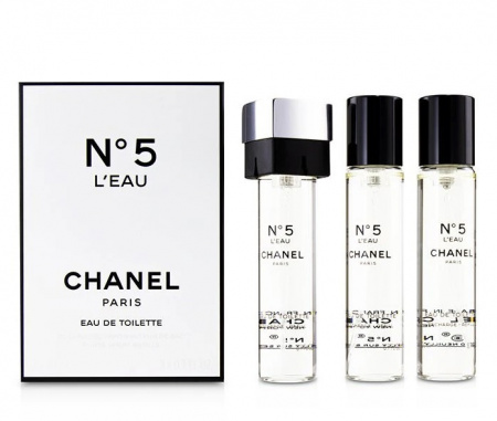 Chanel № 5 L`eau (т. в.) edt 3x20ml Refills ж